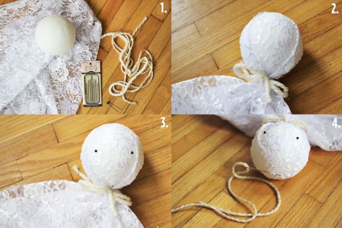 How to make a hanging ghost decoration