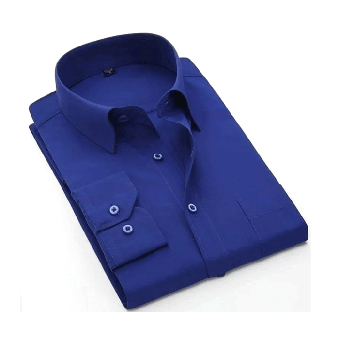 Royal blue dress shirt men's