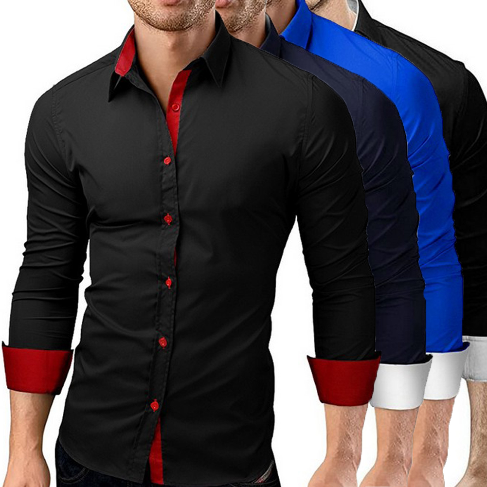 Extra slim fit dress shirts for men