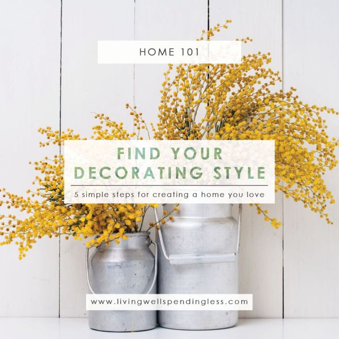 How to decide on a decorating style